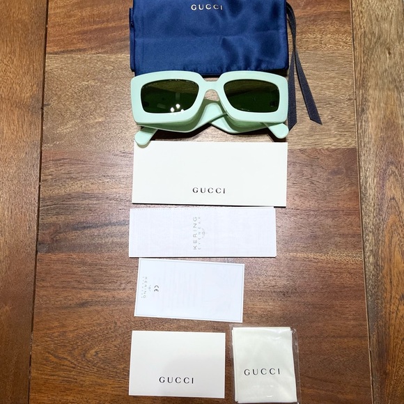 GUCCI 53mm Square Rectangle Sunglasses - Picture 12 of 14